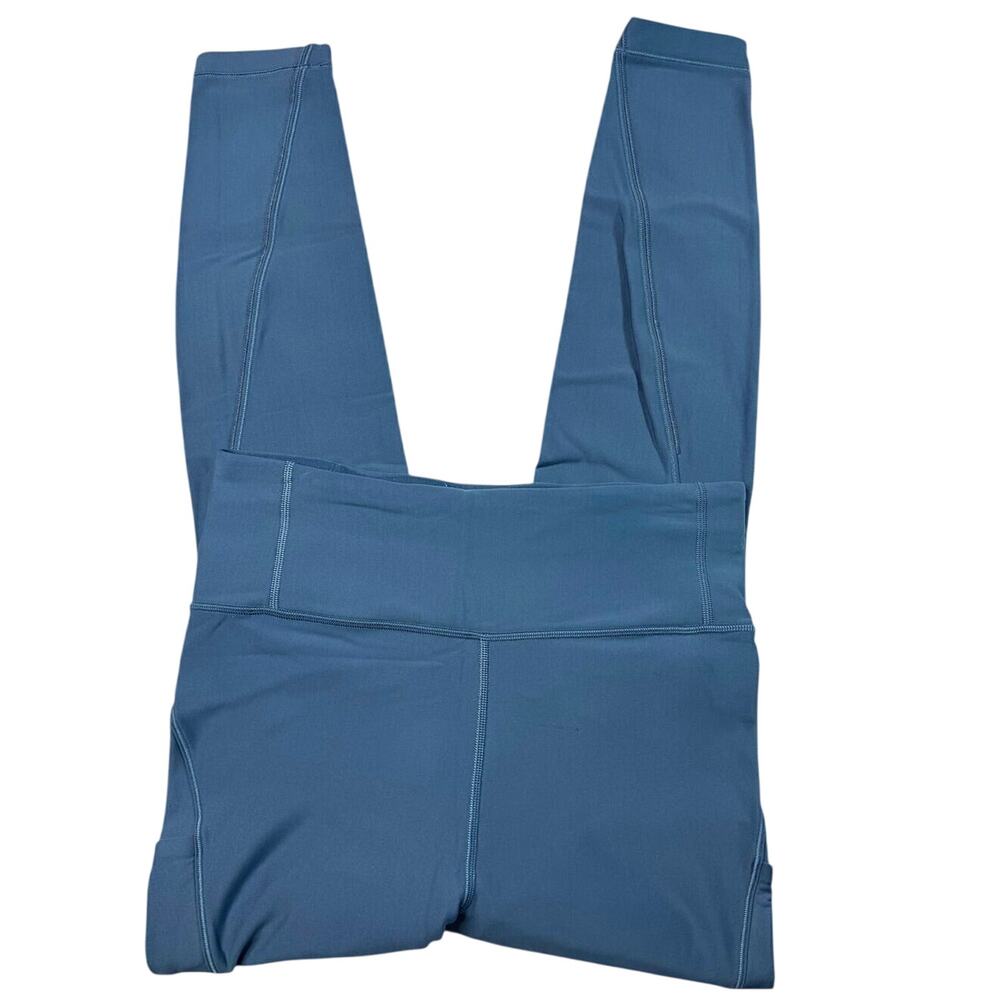 Lululemon Flurry Up Tight Petrol Blue Tech Fleece Leggings Size 10